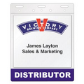 Top Loading Double Pocket I.D. Card Holder